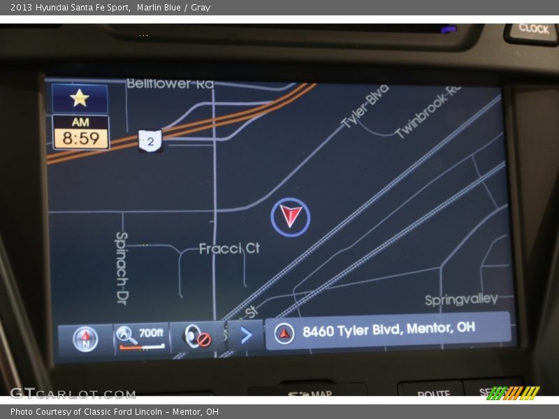 Marlin Blue / Gray 2013 Hyundai Santa Fe Sport