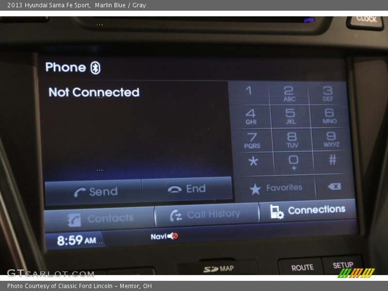 Marlin Blue / Gray 2013 Hyundai Santa Fe Sport