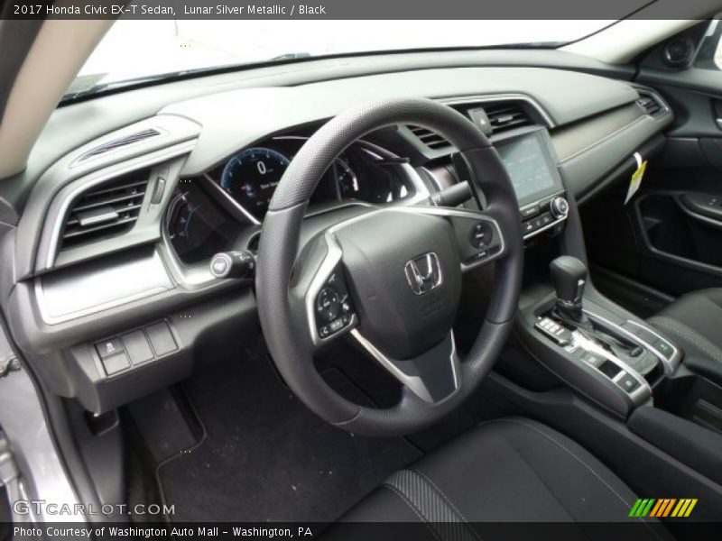 Lunar Silver Metallic / Black 2017 Honda Civic EX-T Sedan