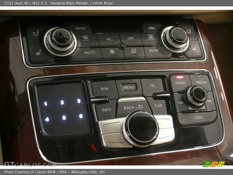 Controls of 2012 A8 L W12 6.3