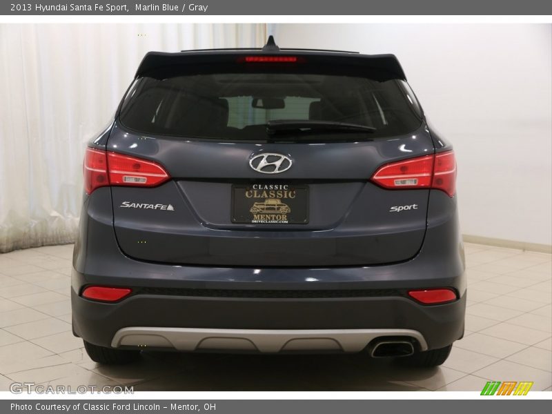 Marlin Blue / Gray 2013 Hyundai Santa Fe Sport