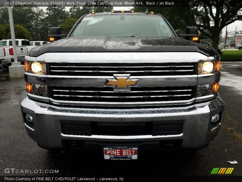 Black / Jet Black 2017 Chevrolet Silverado 3500HD Work Truck Crew Cab Dual Rear Wheel 4x4