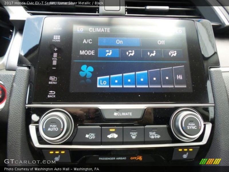 Lunar Silver Metallic / Black 2017 Honda Civic EX-T Sedan