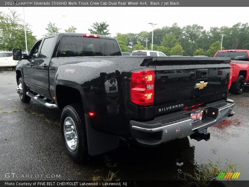 Black / Jet Black 2017 Chevrolet Silverado 3500HD Work Truck Crew Cab Dual Rear Wheel 4x4