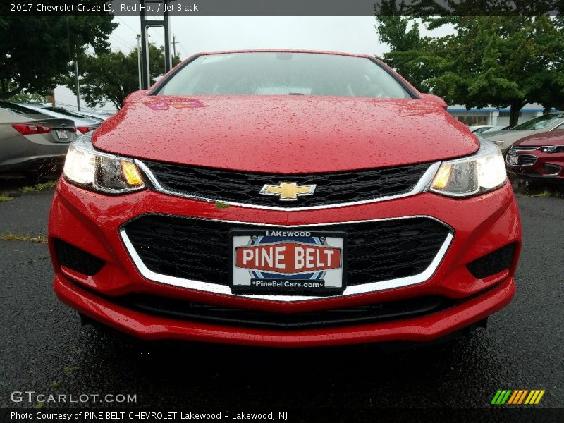 Red Hot / Jet Black 2017 Chevrolet Cruze LS