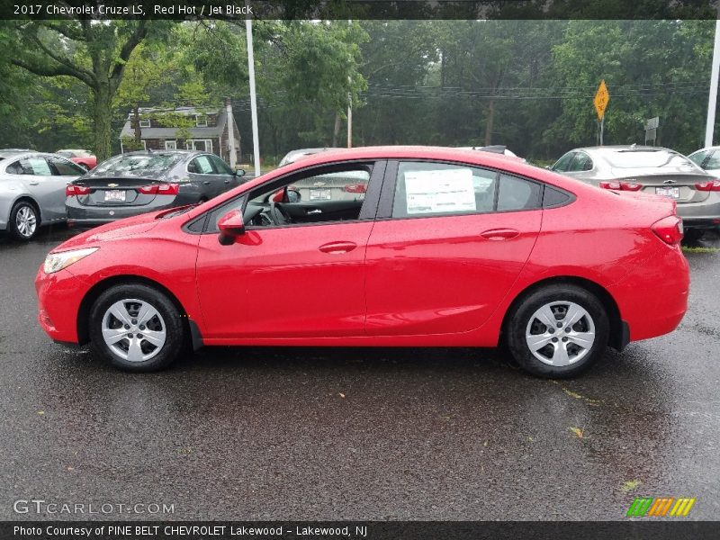 Red Hot / Jet Black 2017 Chevrolet Cruze LS