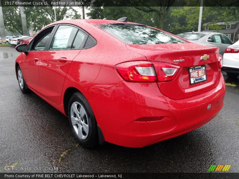 Red Hot / Jet Black 2017 Chevrolet Cruze LS