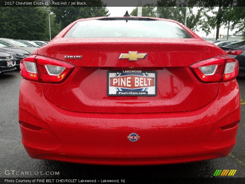Red Hot / Jet Black 2017 Chevrolet Cruze LS