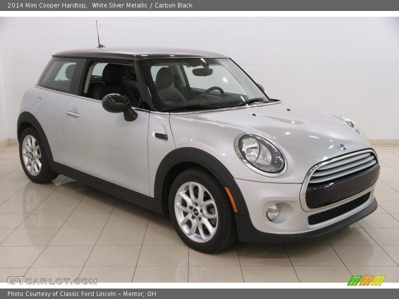 White Silver Metallic / Carbon Black 2014 Mini Cooper Hardtop