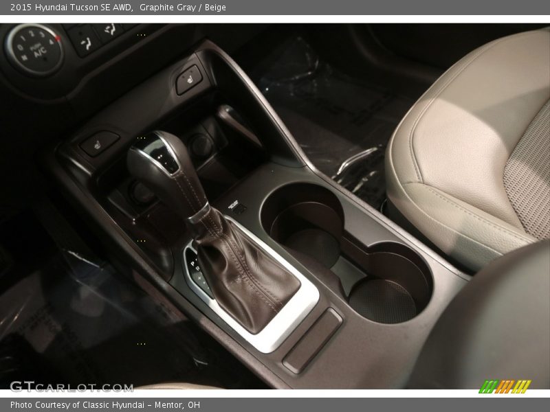 Graphite Gray / Beige 2015 Hyundai Tucson SE AWD