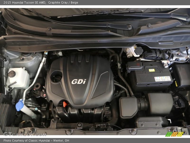 Graphite Gray / Beige 2015 Hyundai Tucson SE AWD