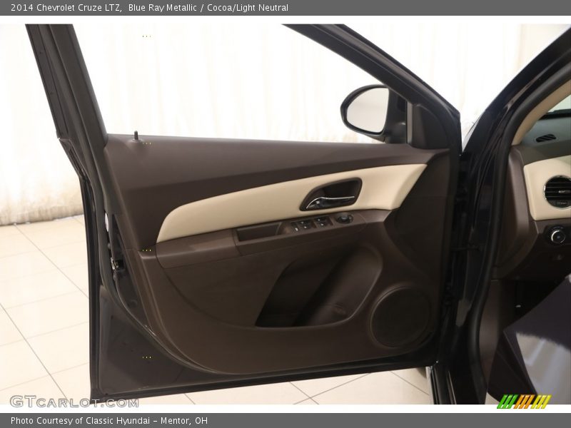 Blue Ray Metallic / Cocoa/Light Neutral 2014 Chevrolet Cruze LTZ