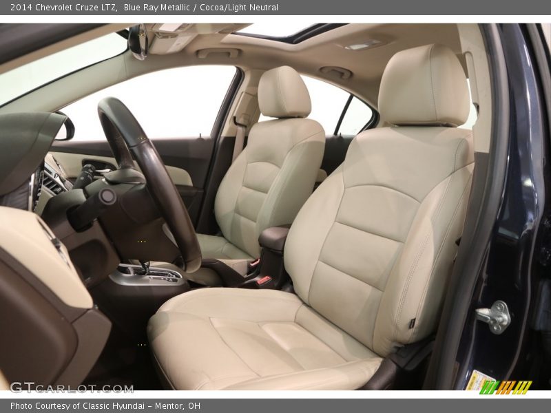 Blue Ray Metallic / Cocoa/Light Neutral 2014 Chevrolet Cruze LTZ
