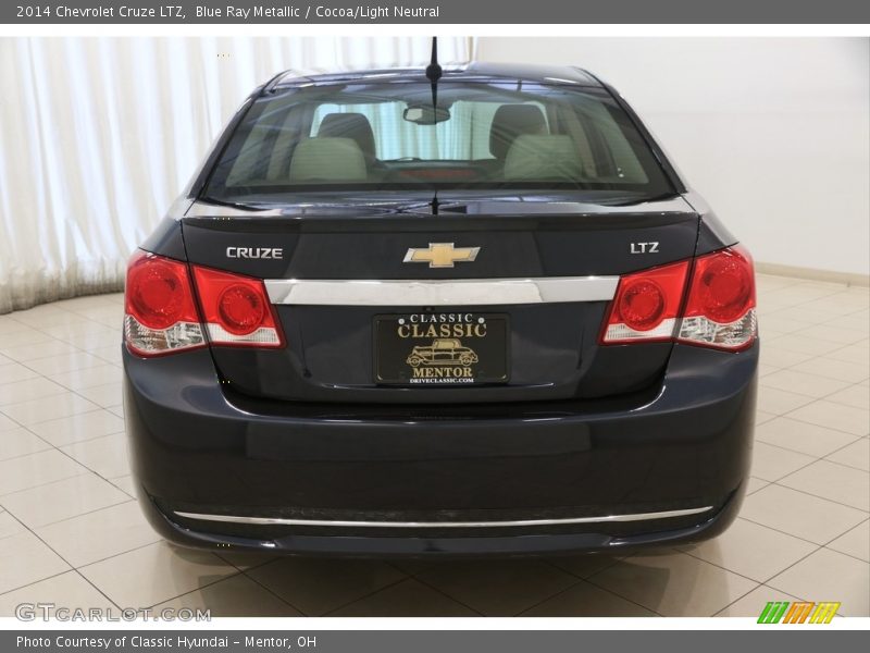 Blue Ray Metallic / Cocoa/Light Neutral 2014 Chevrolet Cruze LTZ