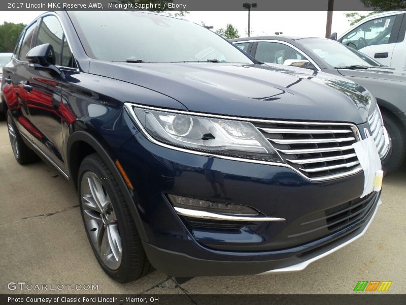 Midnight Sapphire / Ebony 2017 Lincoln MKC Reserve AWD