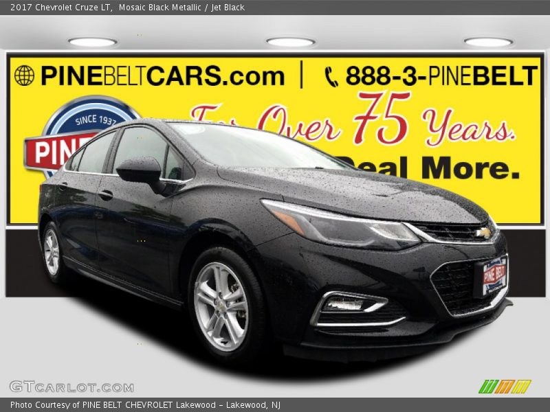Mosaic Black Metallic / Jet Black 2017 Chevrolet Cruze LT
