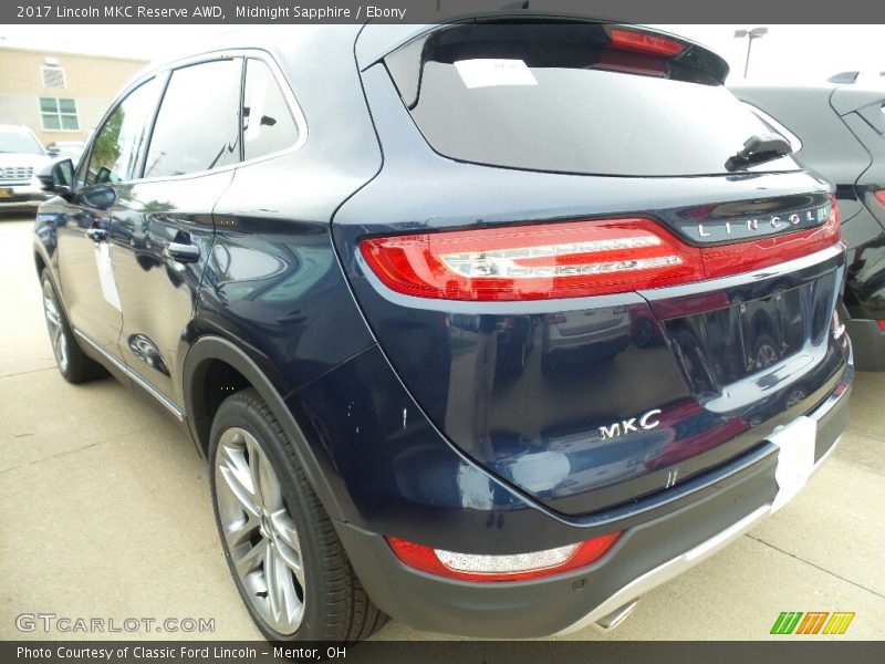 Midnight Sapphire / Ebony 2017 Lincoln MKC Reserve AWD