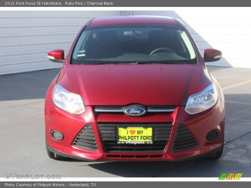 Ruby Red / Charcoal Black 2013 Ford Focus SE Hatchback