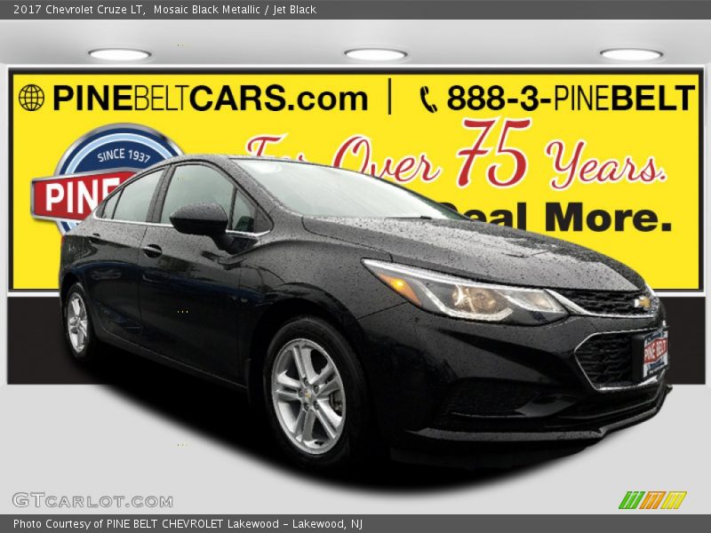 Mosaic Black Metallic / Jet Black 2017 Chevrolet Cruze LT
