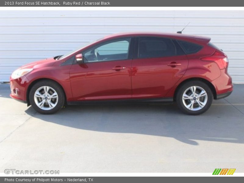 Ruby Red / Charcoal Black 2013 Ford Focus SE Hatchback