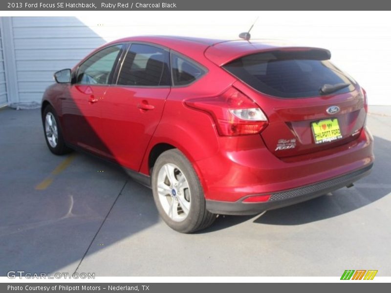 Ruby Red / Charcoal Black 2013 Ford Focus SE Hatchback