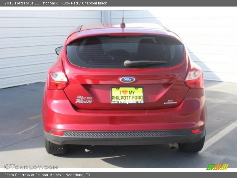 Ruby Red / Charcoal Black 2013 Ford Focus SE Hatchback