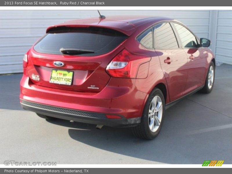 Ruby Red / Charcoal Black 2013 Ford Focus SE Hatchback