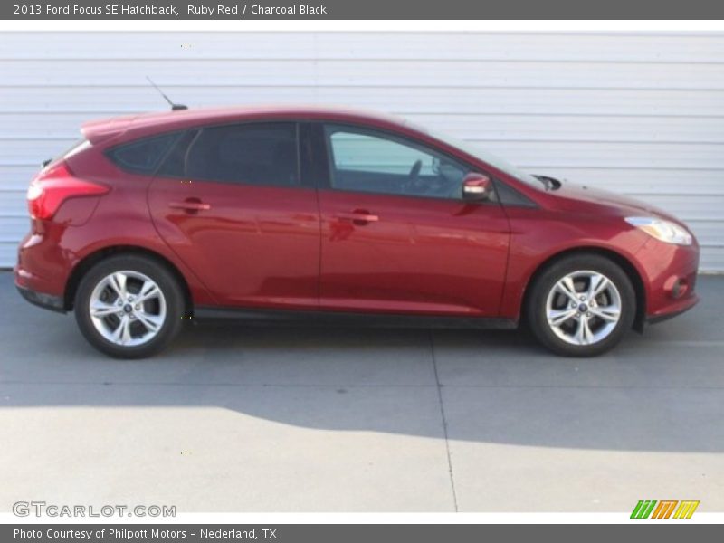 Ruby Red / Charcoal Black 2013 Ford Focus SE Hatchback