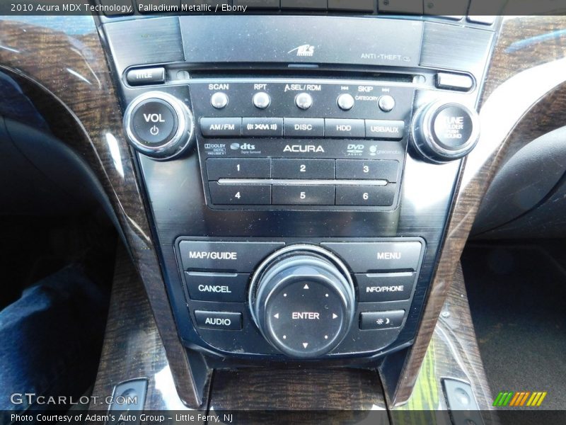 Palladium Metallic / Ebony 2010 Acura MDX Technology