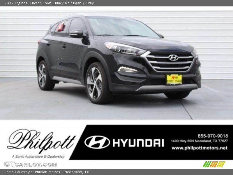 Black Noir Pearl / Gray 2017 Hyundai Tucson Sport