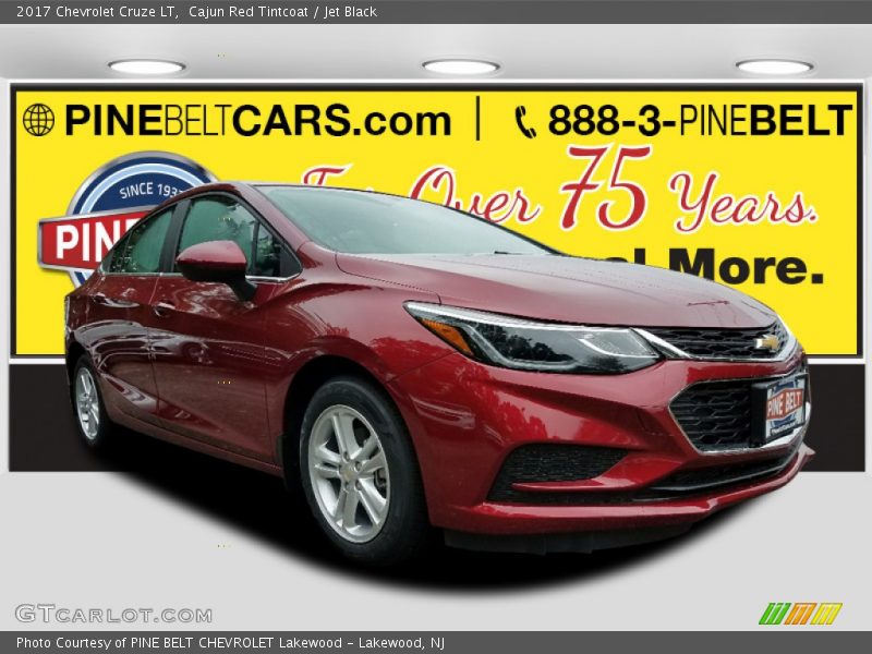 Cajun Red Tintcoat / Jet Black 2017 Chevrolet Cruze LT