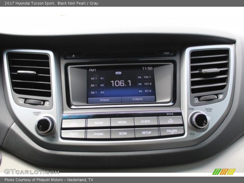Black Noir Pearl / Gray 2017 Hyundai Tucson Sport