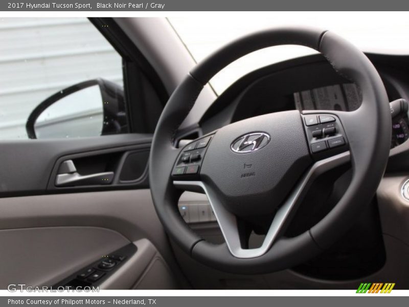 Black Noir Pearl / Gray 2017 Hyundai Tucson Sport