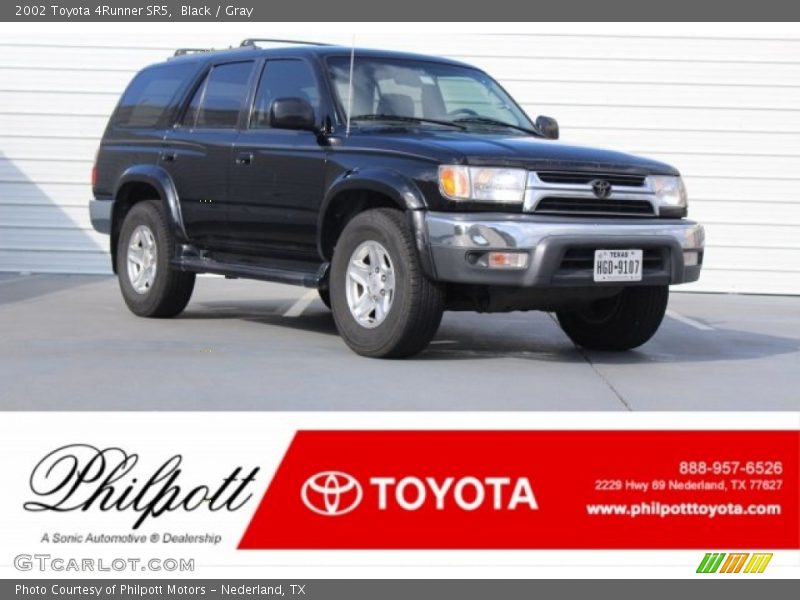 Black / Gray 2002 Toyota 4Runner SR5