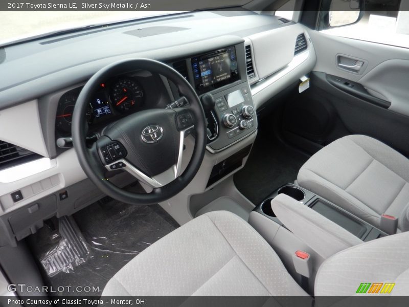 Silver Sky Metallic / Ash 2017 Toyota Sienna LE