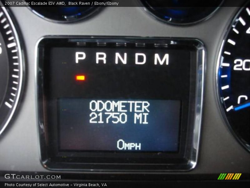 Black Raven / Ebony/Ebony 2007 Cadillac Escalade ESV AWD