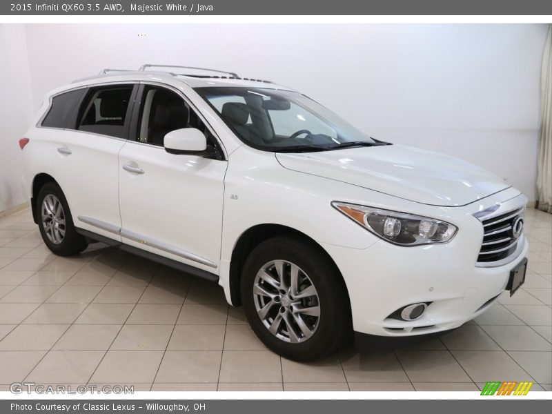 Majestic White / Java 2015 Infiniti QX60 3.5 AWD