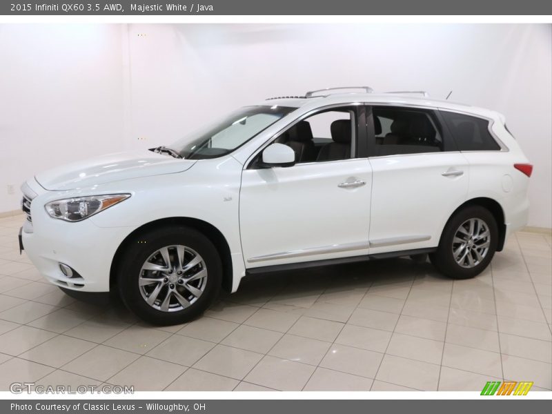 Majestic White / Java 2015 Infiniti QX60 3.5 AWD