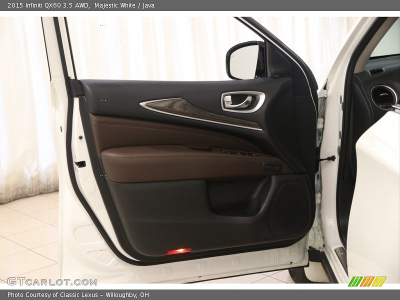 Majestic White / Java 2015 Infiniti QX60 3.5 AWD