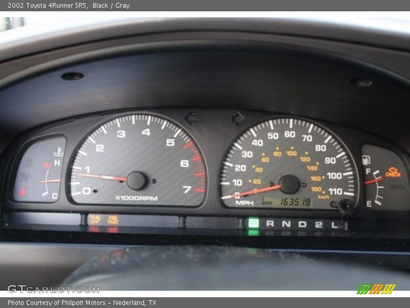 Black / Gray 2002 Toyota 4Runner SR5