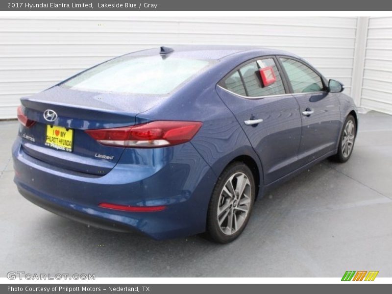 Lakeside Blue / Gray 2017 Hyundai Elantra Limited