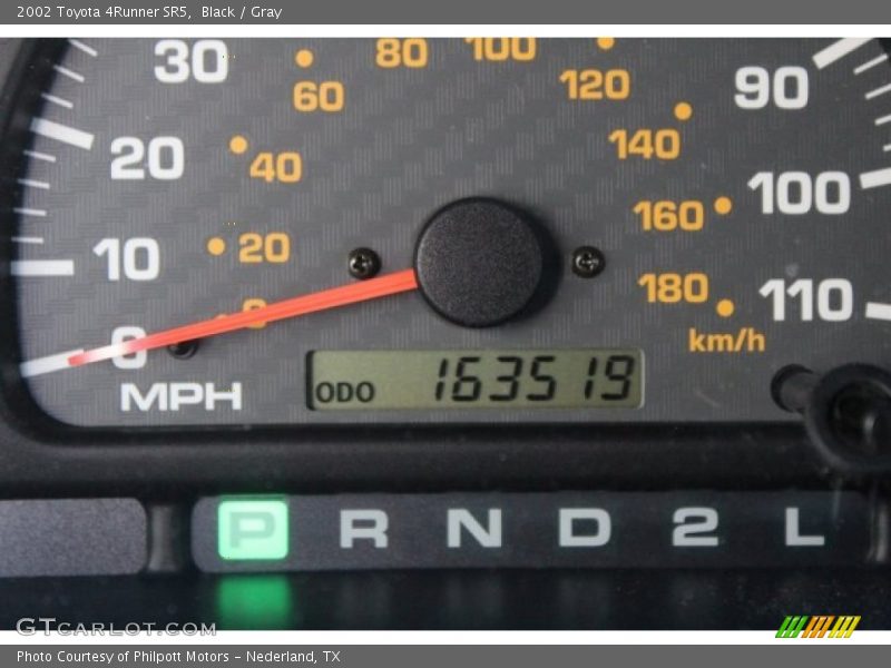 Black / Gray 2002 Toyota 4Runner SR5