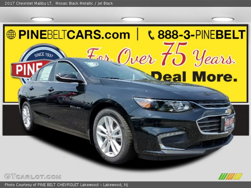 Mosaic Black Metallic / Jet Black 2017 Chevrolet Malibu LT