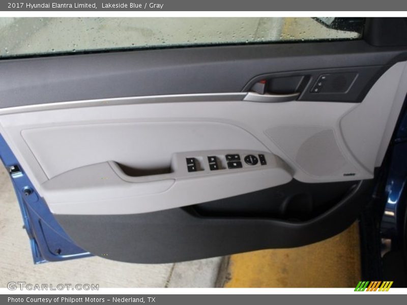Lakeside Blue / Gray 2017 Hyundai Elantra Limited