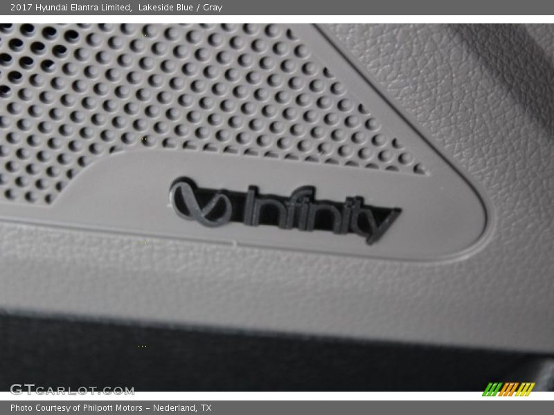 Lakeside Blue / Gray 2017 Hyundai Elantra Limited