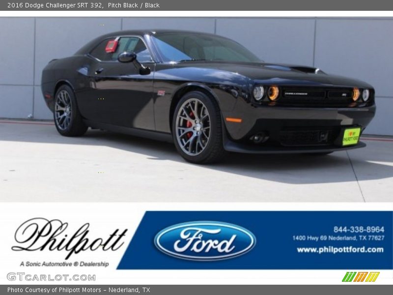 Pitch Black / Black 2016 Dodge Challenger SRT 392