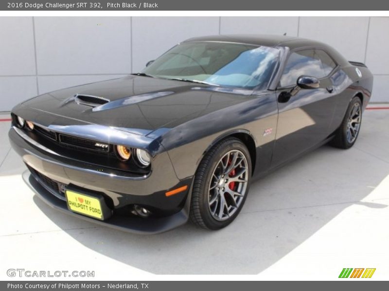 Pitch Black / Black 2016 Dodge Challenger SRT 392