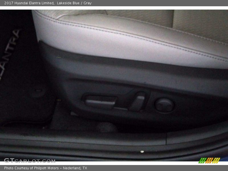 Lakeside Blue / Gray 2017 Hyundai Elantra Limited