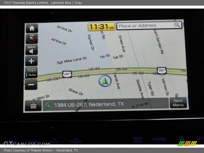 Lakeside Blue / Gray 2017 Hyundai Elantra Limited