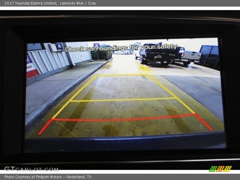 Lakeside Blue / Gray 2017 Hyundai Elantra Limited